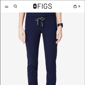 FIGS DARK HARBOR XS Yola Skinny scrub pants